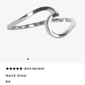 Pura vida wave 🌊 ring in silver in size 7